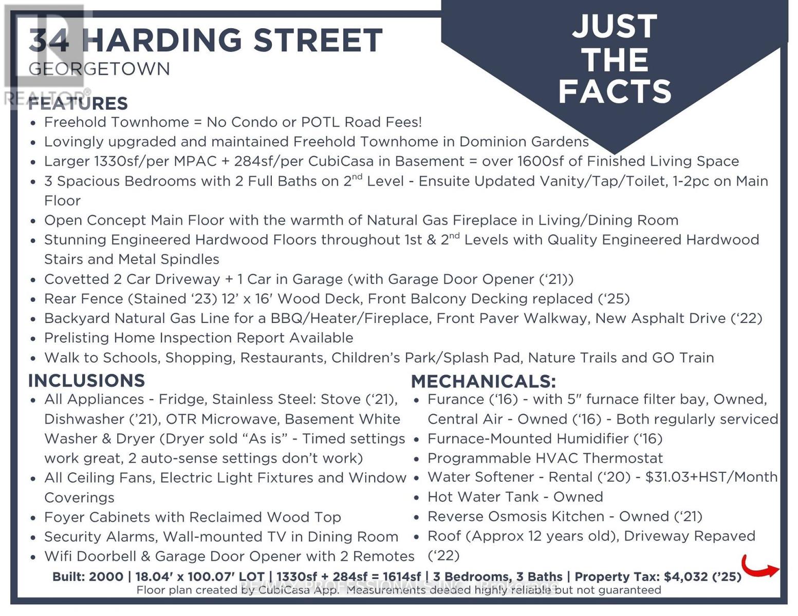 34 Harding Street, Halton Hills (Georgetown), Ontario  L7G 6B2 - Photo 6 - W12922368