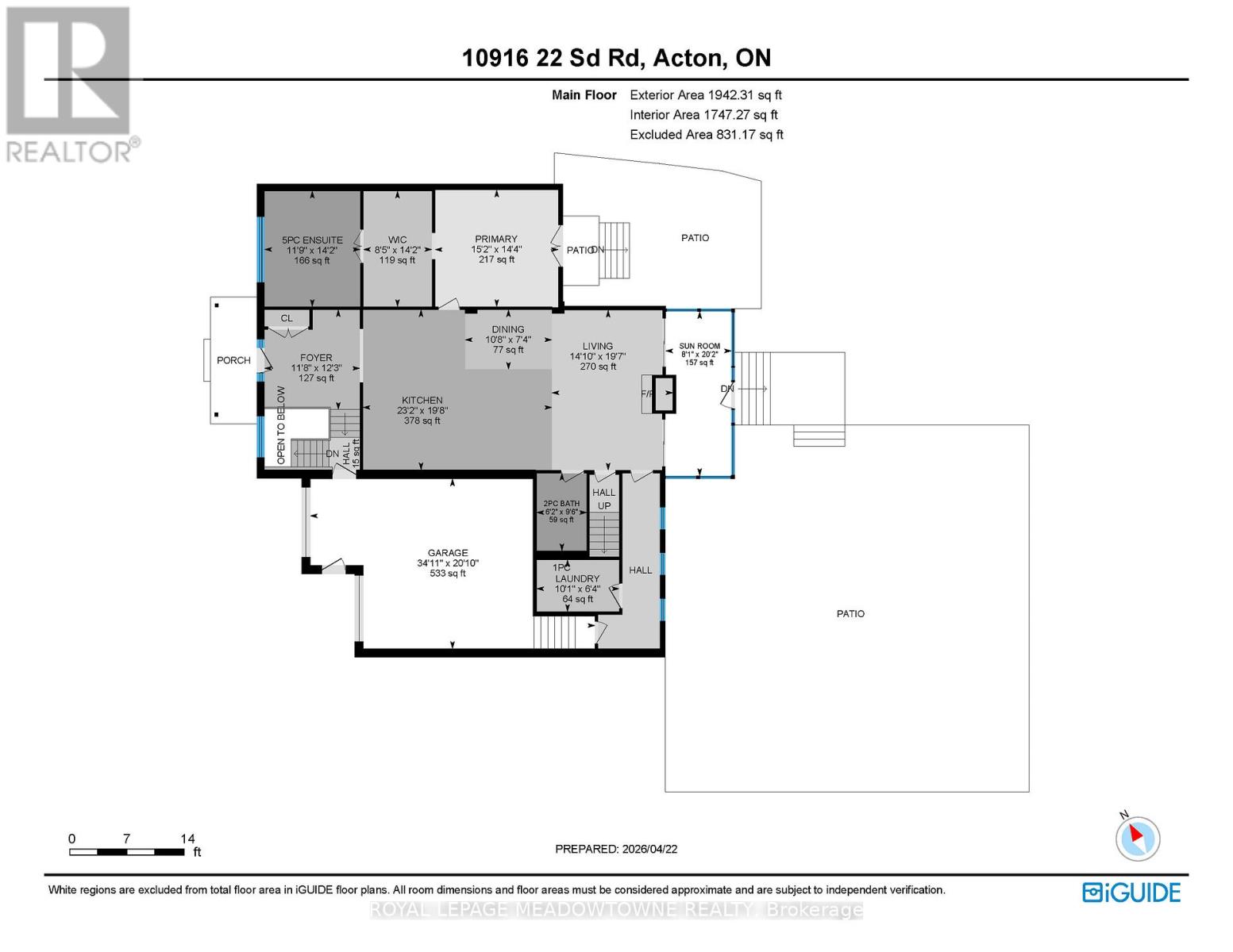 10916 22nd Side Road, Halton Hills (Limehouse), Ontario  L0P 1H0 - Photo 21 - W13039514